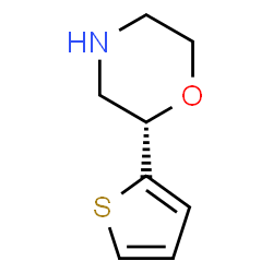 ChemSpider 2D Image | (2S)-2-(2-Thienyl)morpholine | C8H11NOS