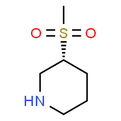 ChemSpider 2D Image | (3R)-3-methanesulfonylpiperidine | C6H13NO2S