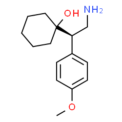 ChemSpider 2D Image | 1-[(1R)-2-Amino-1-(4-methoxyphenyl)ethyl]cyclohexanol | C15H23NO2