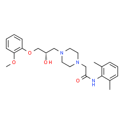 ChemSpider 2D Image | (S)-ranolazine | C24H33N3O4