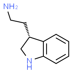 ChemSpider 2D Image | 2-[(3R)-2,3-Dihydro-1H-indol-3-yl]ethanamine | C10H14N2