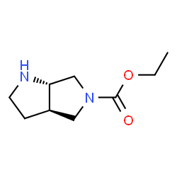 ChemSpider 2D Image | Ethyl (3aR,6aS)-hexahydropyrrolo[3,4-b]pyrrole-5(1H)-carboxylate | C9H16N2O2