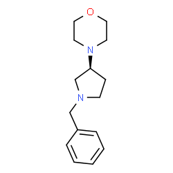 ChemSpider 2D Image | 4-[(3S)-1-Benzyl-3-pyrrolidinyl]morpholine | C15H22N2O