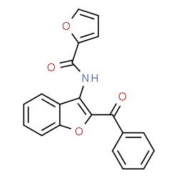 ChemSpider 2D Image | N-(2-Benzoyl-1-benzofuran-3-yl)-2-furamide | C20H13NO4