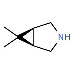 ChemSpider 2D Image | (1R,5S)-6,6-Dimethyl-3-azabicyclo[3.1.0]hexane | C7H13N