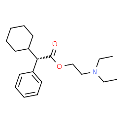 ChemSpider 2D Image | 2-(Diethylamino)ethyl (2S)-cyclohexyl(phenyl)acetate | C20H31NO2
