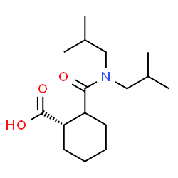 ChemSpider 2D Image | (1S)-2-(Diisobutylcarbamoyl)cyclohexanecarboxylic acid | C16H29NO3
