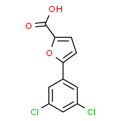 ChemSpider 2D Image | 5-(3,5-Dichlorophenyl)-2-furoic acid | C11H6Cl2O3
