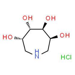 ChemSpider 2D Image | (3S,4S,5S,6S)-3,4,5,6-Azepanetetrol hydrochloride (1:1) | C6H14ClNO4