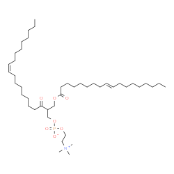 ChemSpider 2D Image | (11Z)-2-{[(9E)-9-Octadecenoyloxy]methyl}-3-oxo-11-icosen-1-yl 2-(trimethylammonio)ethyl phosphate | C44H84NO7P