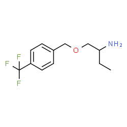 ChemSpider 2D Image | 1-{[4-(Trifluoromethyl)benzyl]oxy}-2-butanamine | C12H16F3NO
