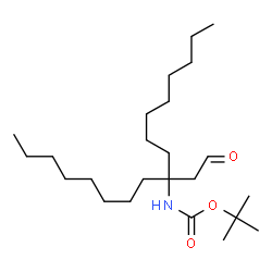 ChemSpider 2D Image | 2-Methyl-2-propanyl [9-(2-oxoethyl)-9-heptadecanyl]carbamate | C24H47NO3