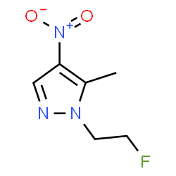 ChemSpider 2D Image | 1-(2-Fluoroethyl)-5-methyl-4-nitro-1H-pyrazole | C6H8FN3O2