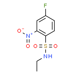 ChemSpider 2D Image | N-Ethyl-4-fluoro-2-nitrobenzenesulfonamide | C8H9FN2O4S