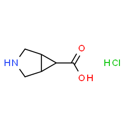 ChemSpider 2D Image | 3-azabicyclo[3.1.0]hexane-6-carboxylic acid hydrochloride | C6H10ClNO2