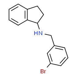 ChemSpider 2D Image | N-(3-Bromobenzyl)-1-indanamine | C16H16BrN
