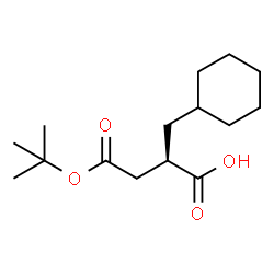 ChemSpider 2D Image | (R)-4-(tert-Butoxy)-2-(cyclohexylmethyl)-4-oxobutanoic acid | C15H26O4