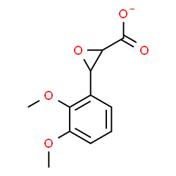 ChemSpider 2D Image | 3-(2,3-Dimethoxyphenyl)-2-oxiranecarboxylate | C11H11O5