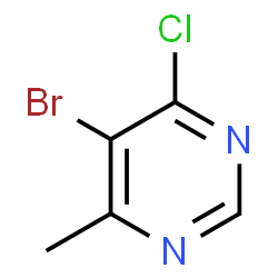 ChemSpider 2D Image | 5-Bromo-4-chloro-6-methylpyrimidine | C5H4BrClN2