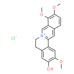 ChemSpider 2D Image | Jatrorrhizine Chloride | C20H20ClNO4