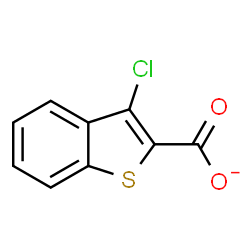 ChemSpider 2D Image | 3-Chloro-1-benzothiophene-2-carboxylate | C9H4ClO2S