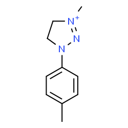 ChemSpider 2D Image | 3-Methyl-1-(4-methylphenyl)-4,5-dihydro-1H-1,2,3-triazol-3-ium | C10H14N3