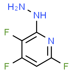 ChemSpider 2D Image | 3,4,6-Trifluoro-2-hydrazinopyridine | C5H4F3N3