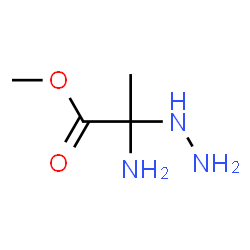 ChemSpider 2D Image | Methyl 2-amino-2-hydrazinopropanoate | C4H11N3O2