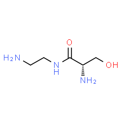 ChemSpider 2D Image | N-(2-Aminoethyl)-L-serinamide | C5H13N3O2