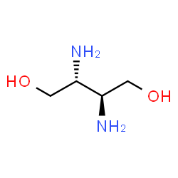 ChemSpider 2D Image | (2R,3S)-2,3-Diamino-1,4-butanediol | C4H12N2O2
