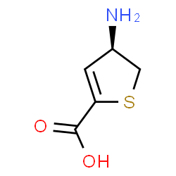 ChemSpider 2D Image | (4R)-4-Amino-4,5-dihydro-2-thiophenecarboxylic acid | C5H7NO2S