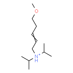 ChemSpider 2D Image | N,N-Diisopropyl-5-methoxy-2-penten-1-aminium | C12H26NO