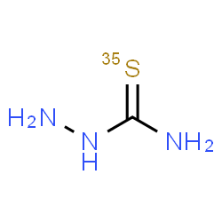 ChemSpider 2D Image | Hydrazine(~35~S)carbothioamide | CH5N335S