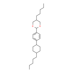 ChemSpider 2D Image | 5-Pentyl-2-[4-(4-pentylcyclohexyl)phenyl]-1,3-dioxane | C26H42O2