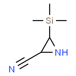 ChemSpider 2D Image | 3-(Trimethylsilyl)-2-aziridinecarbonitrile | C6H12N2Si