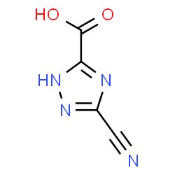 ChemSpider 2D Image | 3-Cyano-1H-1,2,4-triazole-5-carboxylic acid | C4H2N4O2