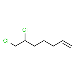 ChemSpider 2D Image | 6,7-Dichloro-1-heptene | C7H12Cl2