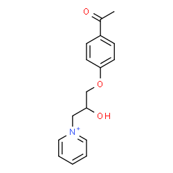 ChemSpider 2D Image | 1-[3-(4-Acetylphenoxy)-2-hydroxypropyl]pyridinium | C16H18NO3