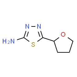 ChemSpider 2D Image | 5-(Tetrahydro-2-furanyl)-1,3,4-thiadiazol-2-amine | C6H9N3OS