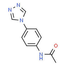 ChemSpider 2D Image | N-[4-(4H-1,2,4-Triazol-4-yl)phenyl]acetamide | C10H10N4O