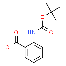 ChemSpider 2D Image | 2-({[(2-Methyl-2-propanyl)oxy]carbonyl}amino)benzoate | C12H14NO4