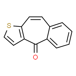 ChemSpider 2D Image | 4H-Benzo[4,5]cyclohepta[1,2-b]thiophen-4-one | C13H8OS
