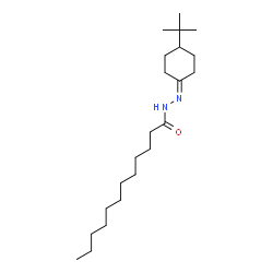 ChemSpider 2D Image | N'-[4-(2-Methyl-2-propanyl)cyclohexylidene]dodecanehydrazide | C22H42N2O