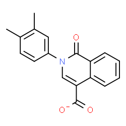 ChemSpider 2D Image | 2-(3,4-Dimethylphenyl)-1-oxo-1,2-dihydro-4-isoquinolinecarboxylate | C18H14NO3