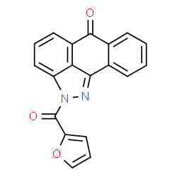ChemSpider 2D Image | 2-(2-Furoyl)dibenzo[cd,g]indazol-6(2H)-one | C19H10N2O3