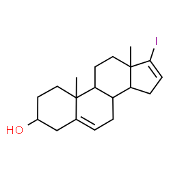ChemSpider 2D Image | 17-Iodoandrosta-5,16-dien-3-ol | C19H27IO