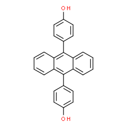 ChemSpider 2D Image | 4,4'-(9,10-Anthracenediyl)diphenol | C26H18O2