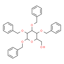 ChemSpider 2D Image | Benzyl 2,3,4-tri-O-benzylhexopyranoside | C34H36O6