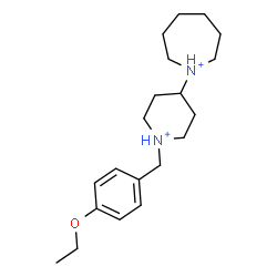 ChemSpider 2D Image | 1-[1-(4-Ethoxybenzyl)-4-piperidiniumyl]azepanium | C20H34N2O