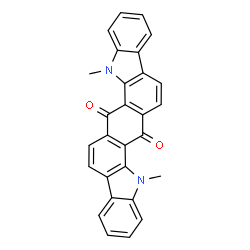 ChemSpider 2D Image | 5,13-Dimethylindolo[2',3':5,6]naphtho[2,3-a]carbazole-6,14(5H,13H)-dione | C28H18N2O2